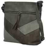 Trendy dámská koženková crossbody kabelka Nicoll, šedá