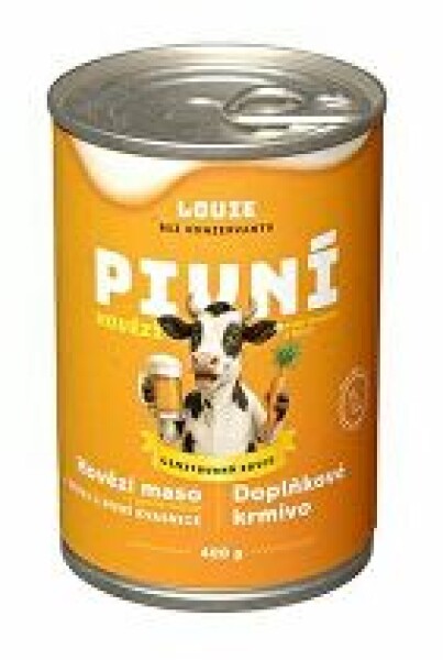 Louie Dog konz. Pivní hovězí s mrkví,piv.kvasnice 400g