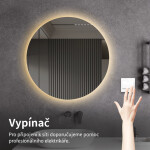 CERANO - Koupelnové LED zrcadlo Nome - Ø 60 CER-476729