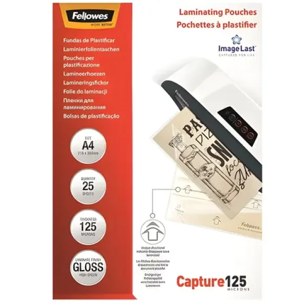 Fellowes ImageLast A4 125 mic / Laminovací fólie / lesklá / 25 ks (5396301)