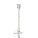 P-107W Stropní držák projektoru bílá / Držák projektoru / nosnost 15 kg / rozsah 45-76 cm (RAMART P-107W)