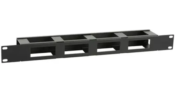Lanview kabelový organizér S-Type 19" / Kabelový organizér / 1U (RAO410BL)