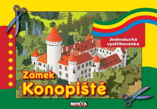 Zámek Konopiště - Jednoduchá vystřihovánka