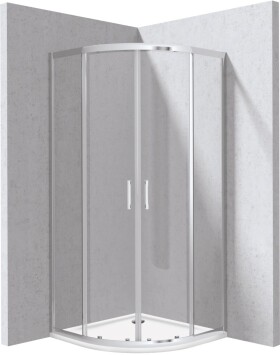 DEANTE - Funkia Evo čtvrtkruh sprchový kout s vaničkou, 90x90 cm KYPP0099P