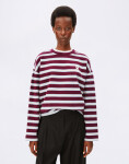 Armedangels Iconic Å Frankaa Bold Sweatshirt 3756 undyed-velvet red-soft blue XS