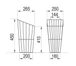 Strong Drátěný koš na prádlo malý (36195)