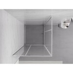 MEXEN/S - Exo čtvercový křídlový sprchový kout 80 x 80, transparent, chrom 8110-080-080-01-00