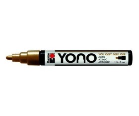 Marabu YONO akrylový popisovač 1,5-3 mm - zlatý