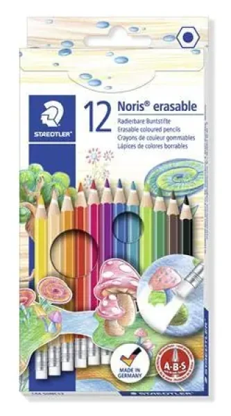 Staedtler Noris / Pastelky / vymazatelné / 24 ks / šestihranné / PEFC dřevo (144 50NC24)