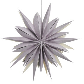 Watt & Veke Závěsná svítící hvězda Fiona Lavendel 65 cm, fialová barva, papír, textil
