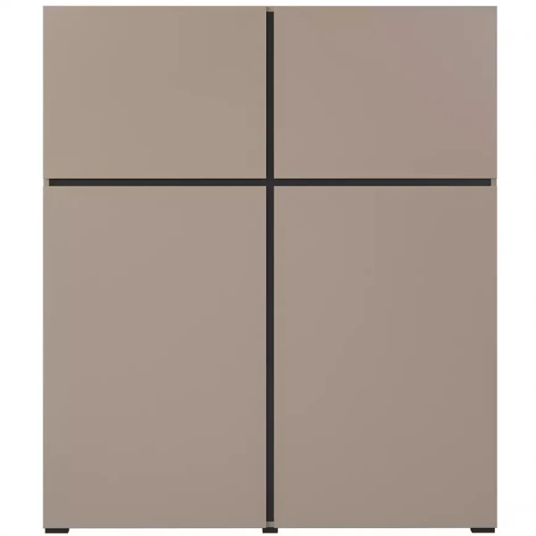 Komoda Cross vysoká 4D congo/černá