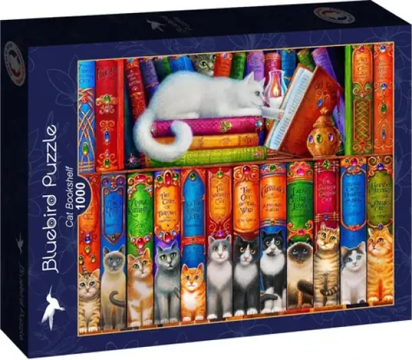 BLUEBIRD Puzzle Kočičí knihovna