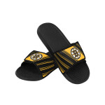 FOCO Pánské pantofle Boston Bruins NHL Legacy Velcro Sport Slide Slipper Velikost: M = 42-43 EU