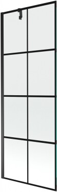 MEXEN/S - Next vanová zástěna FIX 70x150, černý dekor, černá 895-070-000-00-77-70