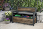 KETER DECO GARDEN lavice 227 L - Walnut