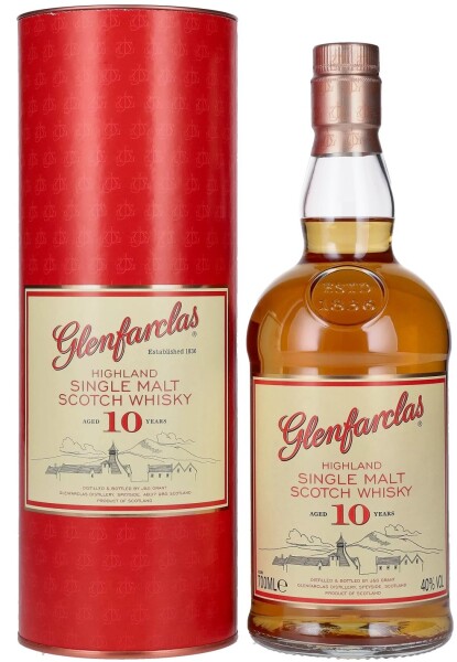 Glenfarclas Highland Single Malt Scotch Whisky 10y 40% 0,7 l (tuba)