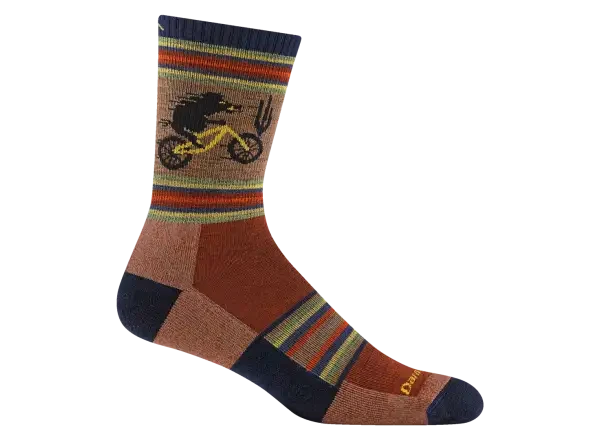 Darn Tough Willoughby Micro Crew Lightweight Cushion pánské ponožky Chestnut vel. M (41-42)