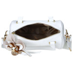 Elegantní dámská koženková kabelka do ruky LB Sia, bílá