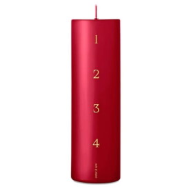 Ester & erik Adventní svíčka 20 cm – 36 Winter berry, červená barva, vosk