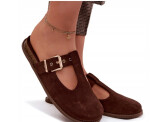 Dámské nazouváky 2831 hnědé - Ideal Shoes 40