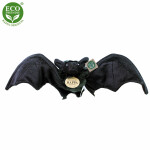 Plyšový netopýr černý, 16 cm, ECO-FRIENDLY