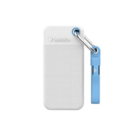 VERBATIM externí SSD 2TB Pocket SSD, USB-C, Bílá EDF_714500