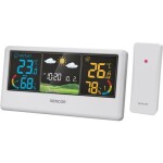 SENCOR SWS 4100 W Meteostanice bílá / barevný LCD / bezdrátové čidlo (8590669349623)