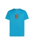 Pánské merino triko s krátkým rukávem ICEBREAKER Mens 150 Tech Lite SS Tee Bear Catch, Arctic velikost: M
