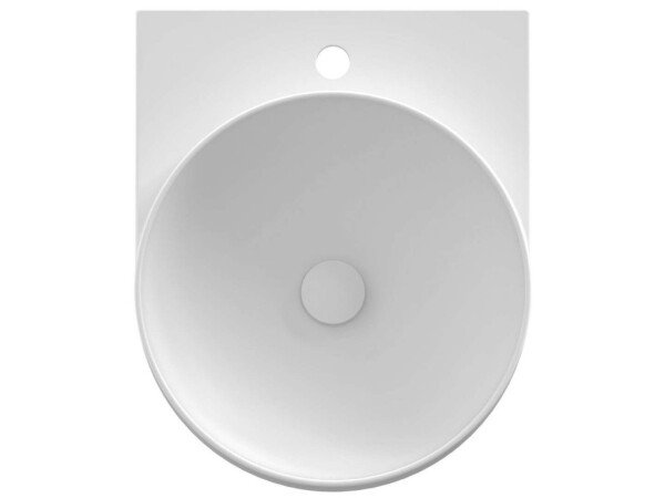 RAVAK - Yard Umývátko, 41x50 cm, bez přepadu, otvor pro baterii, matná bílá XJX0E240001