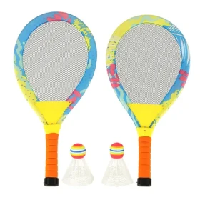 KIK Velké LED pálky na badminton + 2 košíčky