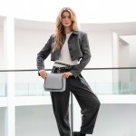 Toaletní taštička Reisenthel Toiletbag Herringbone grey