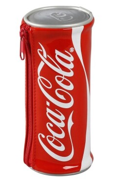 Penál plechovka Coca-Cola červený
