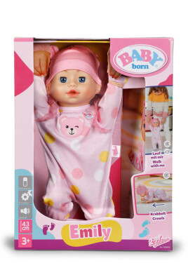 BABY born Emily se učí chodit, 43 cm - Zapf Girls Only