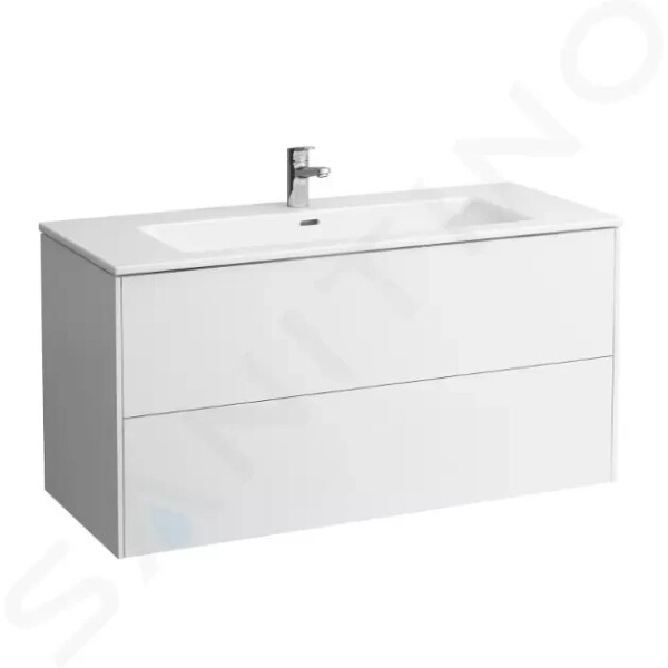 Laufen - Pro S Skříňka s umyvadlem, 1200x610x500 mm, 2 zásuvky, lesklá bílá H8649632611041