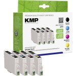 KMP Ink náhradní Epson T0611, T0612, T0613, T0614 kompatibilní kombinované balení černá, azurová, purppurová, žlutá E97V 1603,0005