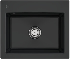 Keramický dřez Villeroy & Boch Subway 60 S, 330901R7, Pure Black 330901R7