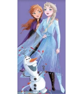 Carbotex Disney Frozen BRM014466 plážová osuška fialová 70x140