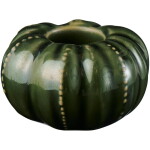 Ib Laursen Keramický svícen Pumpkin Green, zelená barva, keramika