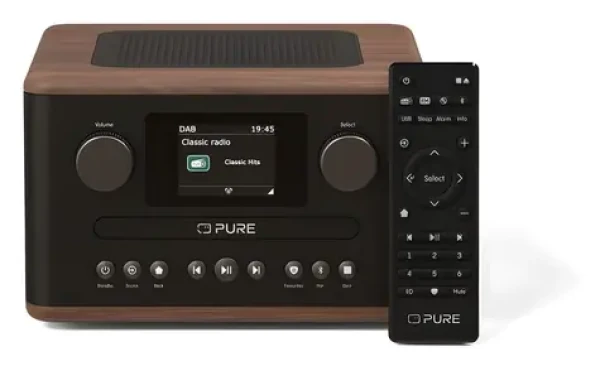 Pure Classic C-D4 černá / Mikrosystém / CD / DAB+ / FM / Bluetooth / USB (255052)