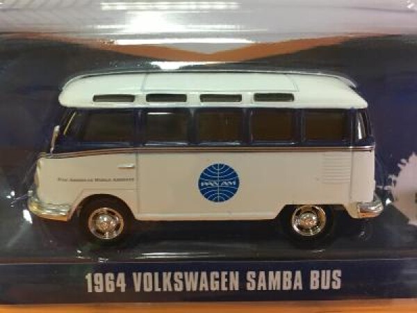 1964 Volkswagen Samba Bus PAN AM - Greenlight 1/64 (M9-33)