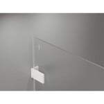 MEXEN/S - Lunar-F sprchový kout skládací dveře levá 90 x 80, transparent, bílá 836-090-080-20-00-L