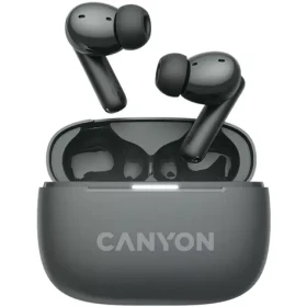 CANYON TWS-10 OnGo šedá / sluchátka s mikrofonem / BT 5.3 / IPX5 / nabíjecí pouzdro 500mAh (CNS-TWS10BK)
