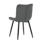 Jídelní židle, šedá, látka, HC-462 GREY2