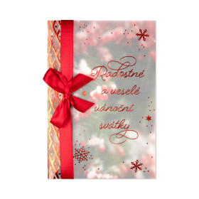 Vánoční přání - Červená mašle - Albi