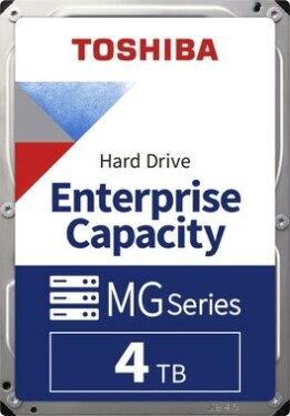 Toshiba Enterprise Capacity MG08-D 4TB 512e / HDD / 3.5 / SATA III / 256MB cache / 7 200 rpm / Interní / 5y (MG08ADA400E)