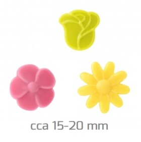 Barbara Luijckx Čokoládové dekorace Kytičky malé MIX 36 ks