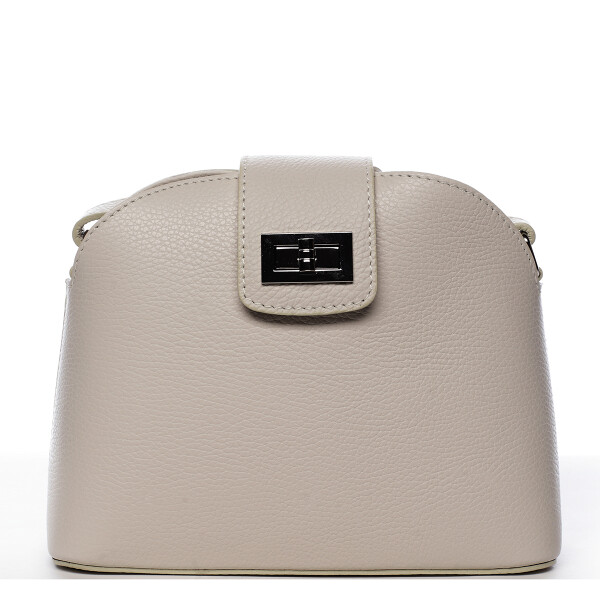 Zajímavá crossbody kabelka se zámečkem Viviana, béžová