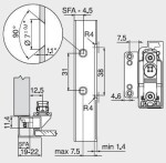 BLUM 20K4A01A02 čelní příchyt alu HK-S P (P13908)
