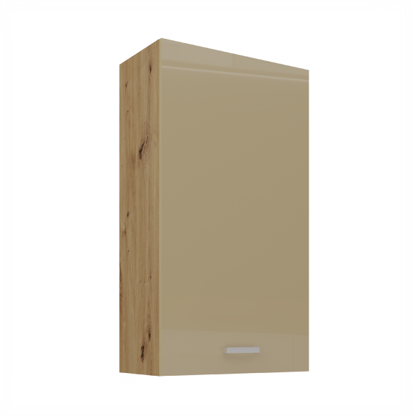 Horní skříňka Artisan 60 G-108 1F Barva korpusu: Dub artisan, Barva dvířek: Cappucino lesk