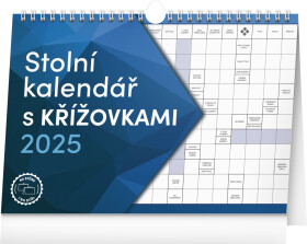 Stolní kalendář křížovkami 2025 háčkem Stolní kalendář